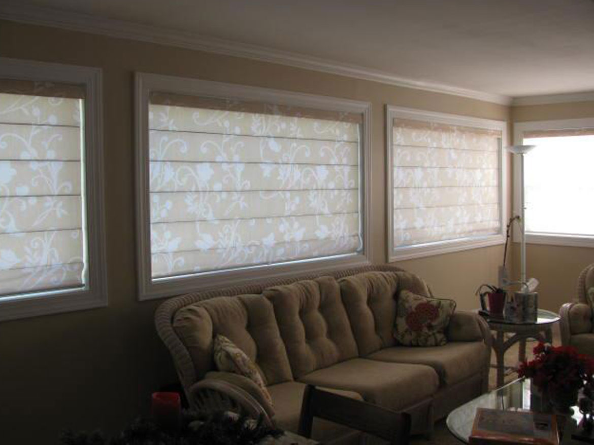 Cream Patterned Shades