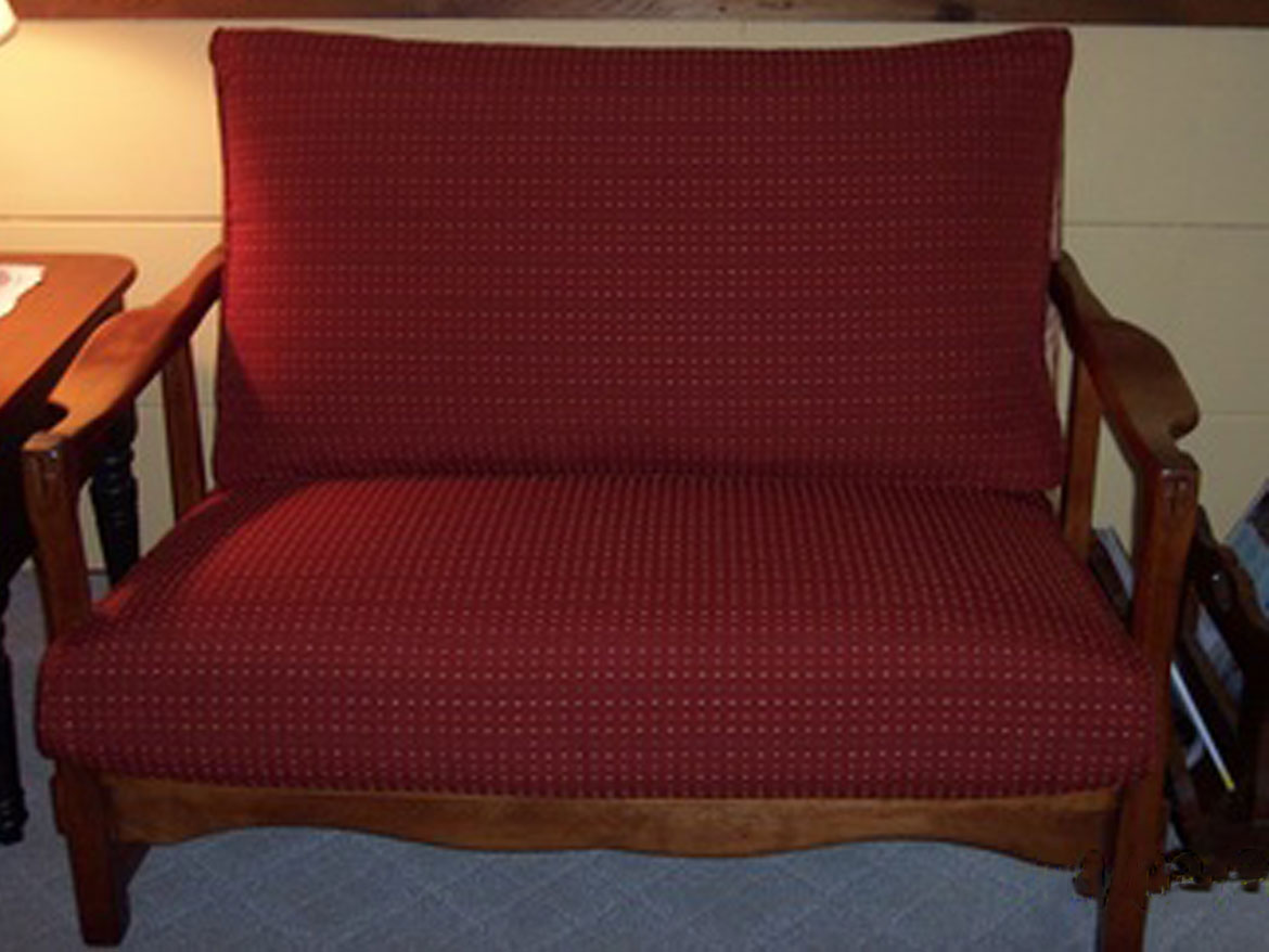 Custom created chair cushions.