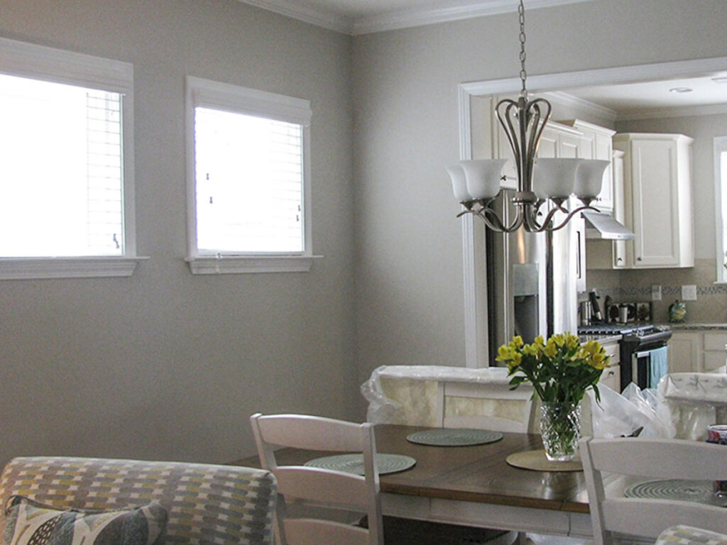Dining room before
