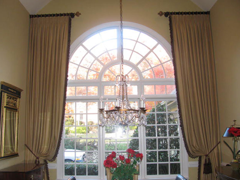 2-Story-Drapery-Panels-Silk-leading-Edge-Trim-Tie-Backs