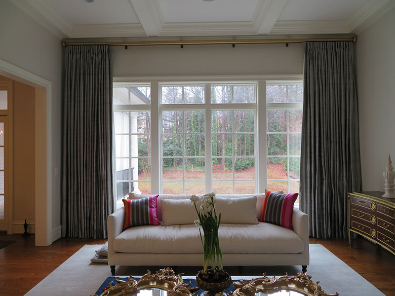 Living-Room-Custom-Silk-Panels-Traverse-Rod-Gold-Finish