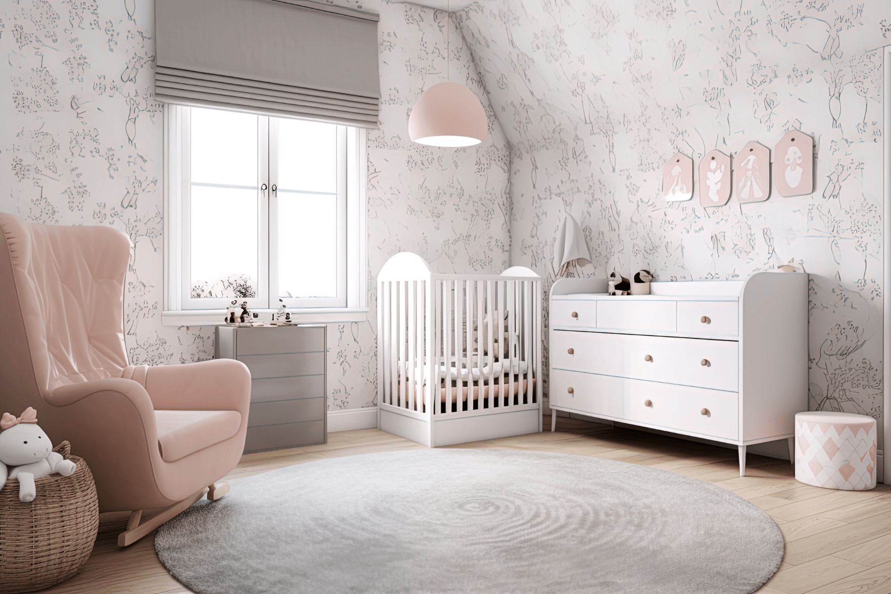 Window treatments for little girl nursery use that are safe and child-friendly